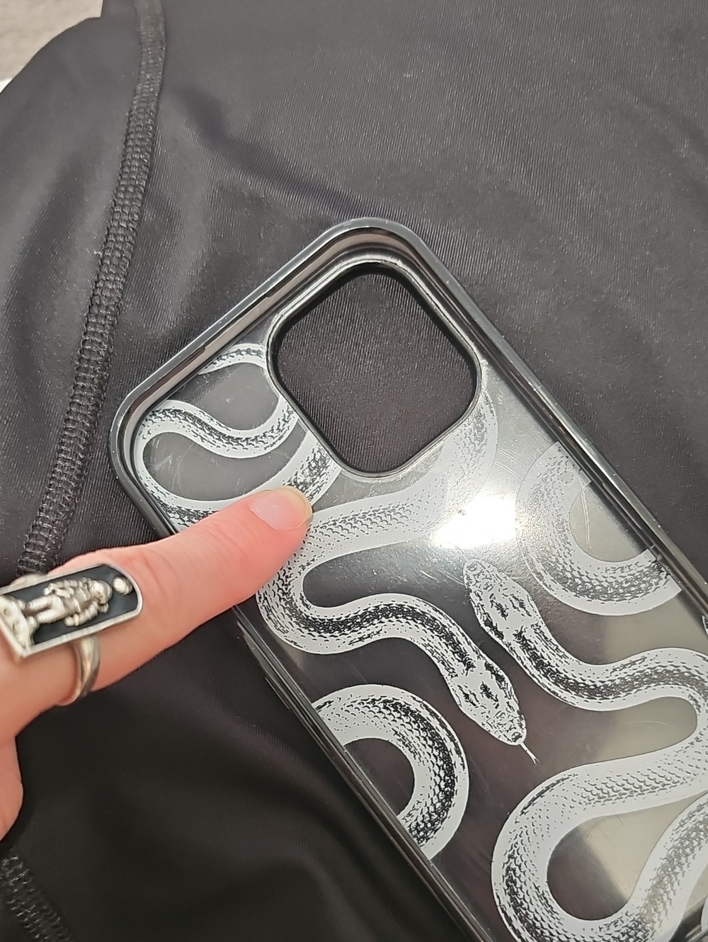 Casetify iphone 16 Black Kingsnake Impact Case - Picture 10 of 10